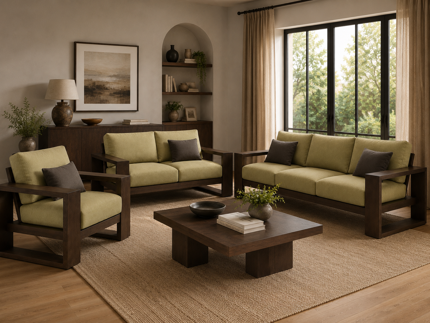 Verdanza Frame Sofa ( 1 Seater)