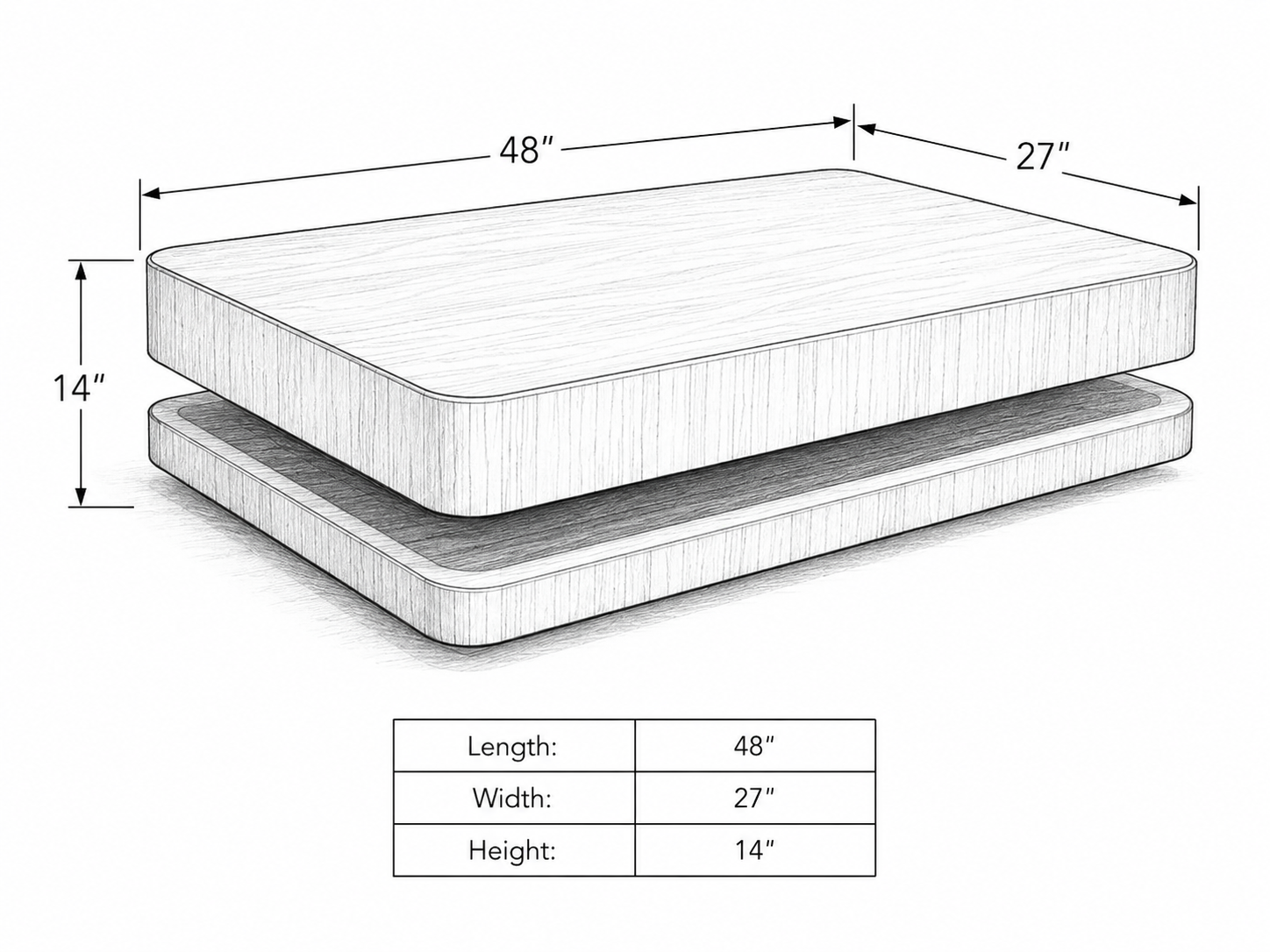 Float Wide Centre Table